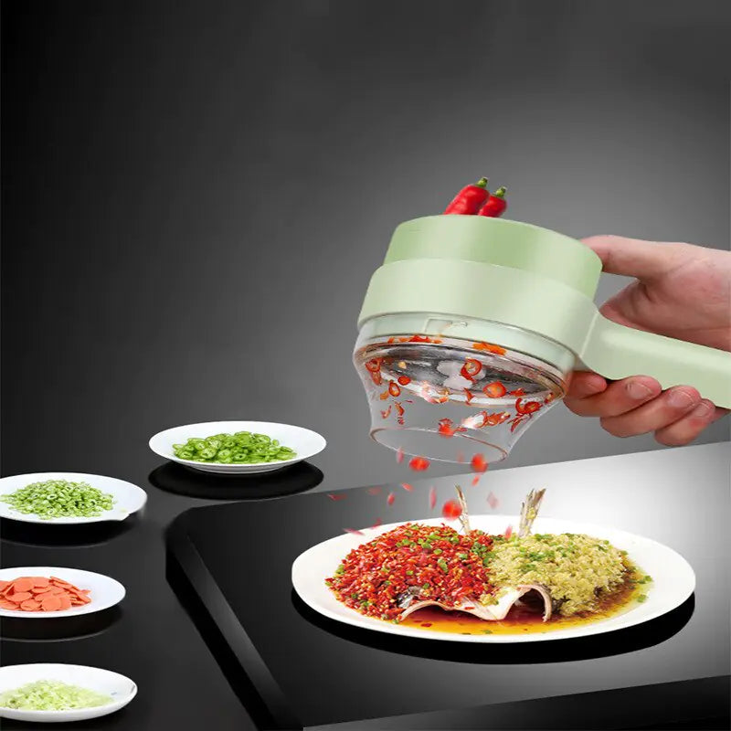 Penzaj SliceMaster™ Handheld Wireless Electric Vegetable Cutter Set